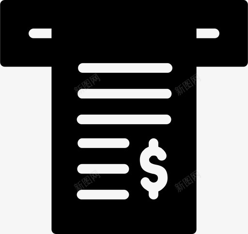 发票帐单收据图标svg_新图网 https://ixintu.com 发票 帐单 收据 税金
