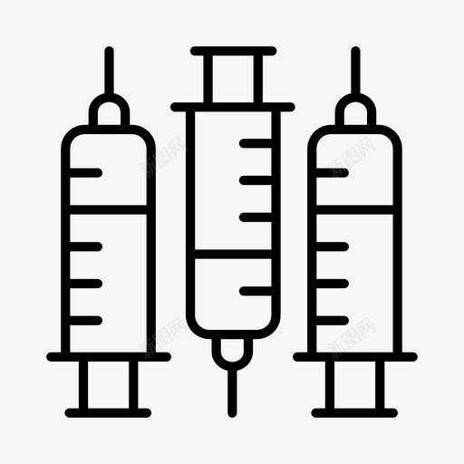 注射器医疗保健医院图标svg_新图网 https://ixintu.com 医疗 医疗保健 医院 手术 注射器 针头