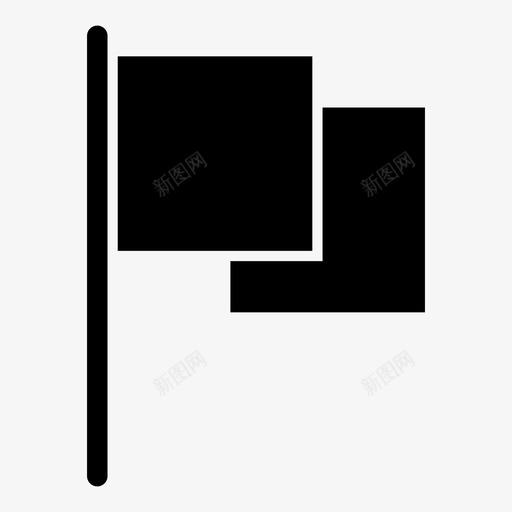 旗子挥舞旗子用户界面图标svg_新图网 https://ixintu.com 挥舞旗子 旗子 用户界面