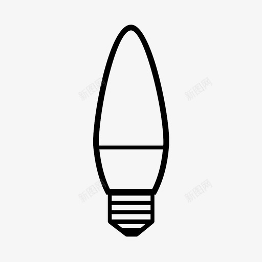 椭圆形灯泡蜡烛照明图标svg_新图网 https://ixintu.com 插头 椭圆形灯泡 灯 灯泡 照明 蜡烛