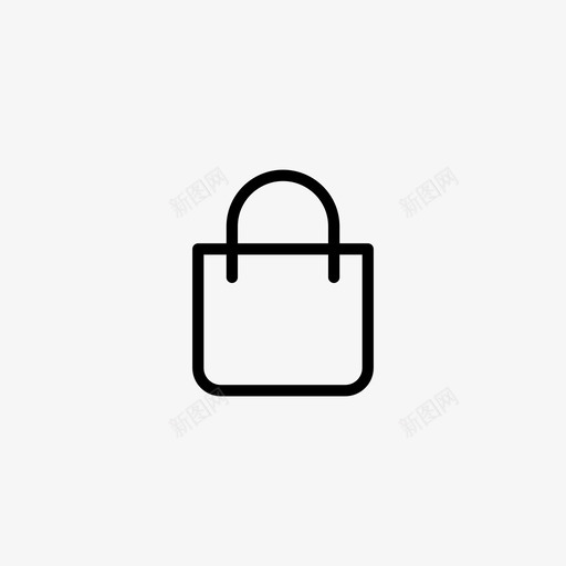 购物袋杂货袋手袋图标svg_新图网 https://ixintu.com 手袋 杂货袋 购物袋 购物袋1