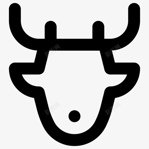 鹿驯鹿必需品系列图标svg_新图网 https://ixintu.com 必需品系列 驯鹿 鹿