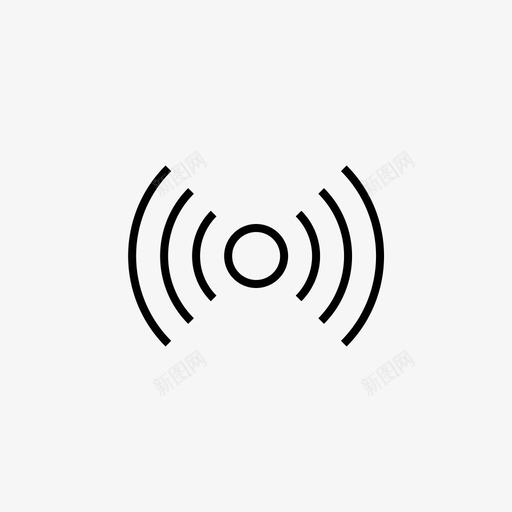 wifi连接互联网在线图标svg_新图网 https://ixintu.com wifi连接 互联网 各种网络图标 在线 网络