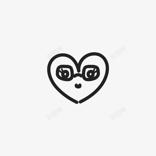 女心镜情侣爱情图标svg_新图网 https://ixintu.com 女心镜 情侣 手绘心形 爱情