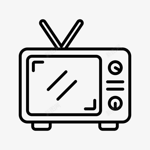 电视活动屏幕图标svg_新图网 https://ixintu.com 屏幕 手表 技术 活动 电视