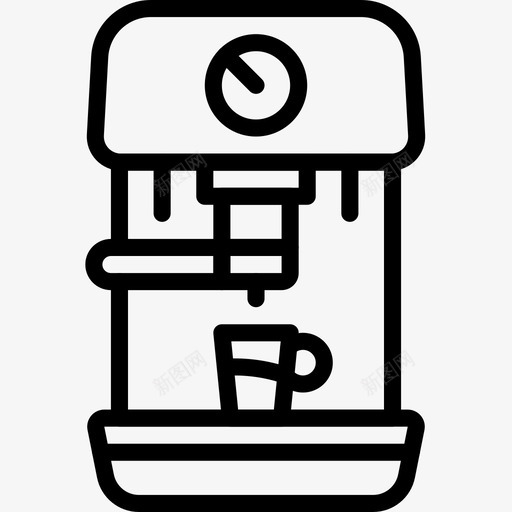 咖啡机电器浓缩咖啡机图标svg_新图网 https://ixintu.com 咖啡机 家用 家用电器概述 浓缩咖啡机 电器