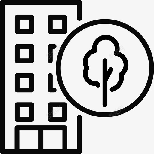 住房和公用事业建筑园艺图标svg_新图网 https://ixintu.com 住房和公用事业 园艺 建筑 房屋 银行业务