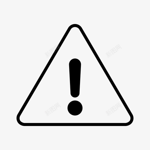 警告错误警告标志图标svg_新图网 https://ixintu.com 用户界面 警告 警告标志 错误