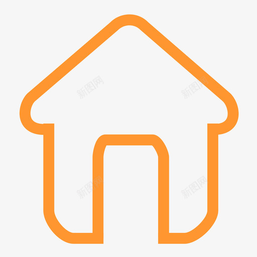底部导航栏_房子_跳转主页svg_新图网 https://ixintu.com 底部导航栏_房子_跳转主页