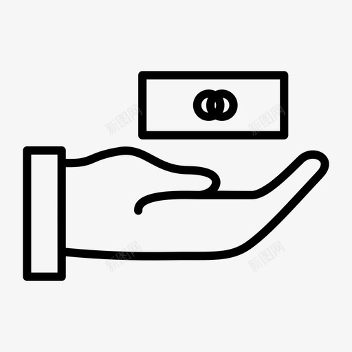 信用卡信用卡支付手图标svg_新图网 https://ixintu.com 信用卡 信用卡支付 手