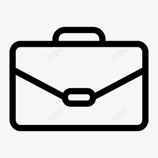 包公文包时尚图标svg_新图网 https://ixintu.com 公文包 办公室 包 手提箱 时尚 行李