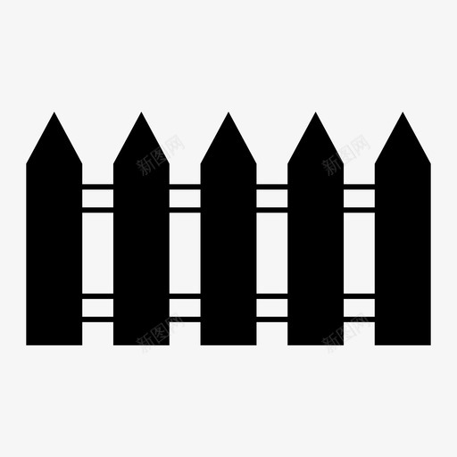 篱笆栅栏花园图标svg_新图网 https://ixintu.com 栅栏 树篱 篱笆 篱笆填充物 花园