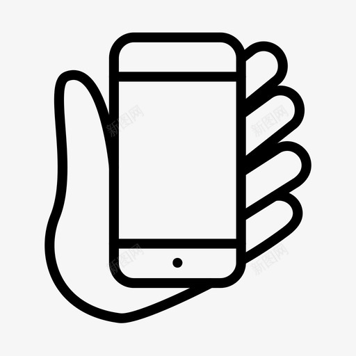 线描-手机svg_新图网 https://ixintu.com 线描-手机 19
