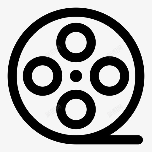 电影卷电影院媒体图标svg_新图网 https://ixintu.com 媒体 电影卷 电影院 视频 音频视频