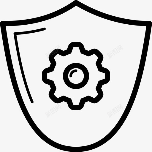 屏蔽设置安全通用图标打印svg_新图网 https://ixintu.com 安全 屏蔽设置 通用图标打印