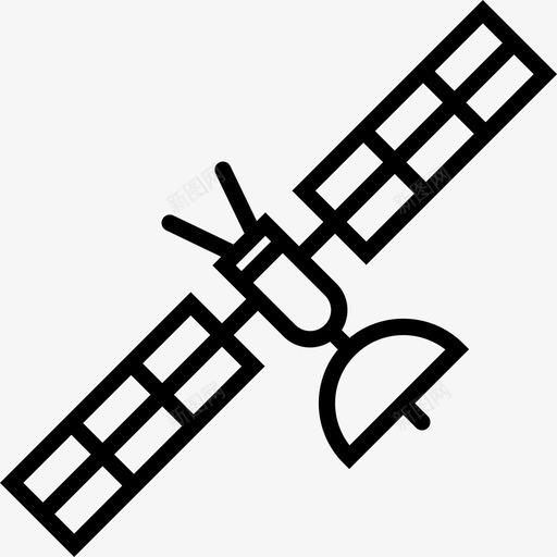 军事卫星军事基地直线型图标svg_新图网 https://ixintu.com 军事卫星 军事基地 直线型