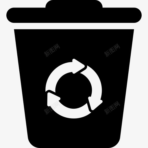 环保回收罐图标svg_新图网 https://ixintu.com 环保回收罐