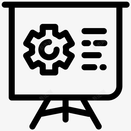 优化黑板演示图标svg_新图网 https://ixintu.com 优化 搜索引擎优化培训 演示 营销大纲 设置 黑板