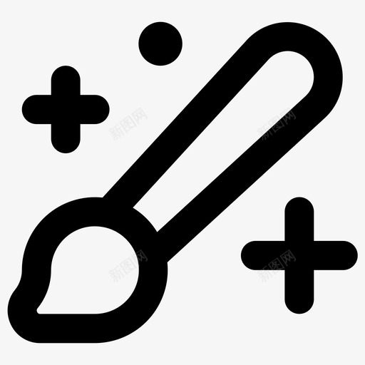 画笔艺术画笔画笔工具图标svg_新图网 https://ixintu.com 基本线条 画笔 画笔工具 艺术画笔 设计画笔