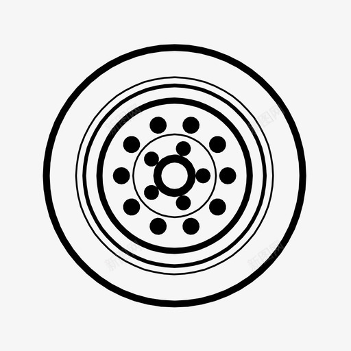 车轮汽车轮胎定制图标svg_新图网 https://ixintu.com 定制 汽车轮胎 汽车轮辋 赛车 车轮 轮毂盖 轮辋