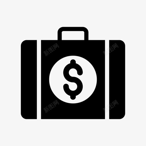 投资组合包公文包图标svg_新图网 https://ixintu.com 公文包 包 商业字形第11卷 开发 投资组合 美元