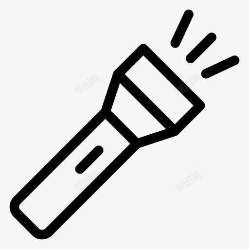 手电筒应急灯闪光灯图标svg_新图网 https://ixintu.com ios和android 可充电 应急灯 手电筒 聚光灯 闪光灯