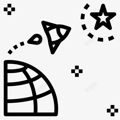 创业太空图标svg_新图网 https://ixintu.com 创业 太空