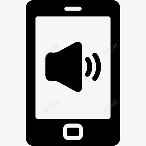 电话音量技术智能手机图标svg_新图网 https://ixintu.com 技术 智能手机 电话音量