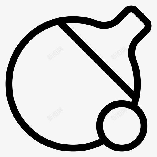 乒乓球球体育运动图标svg_新图网 https://ixintu.com 乒乓球 体育运动 球