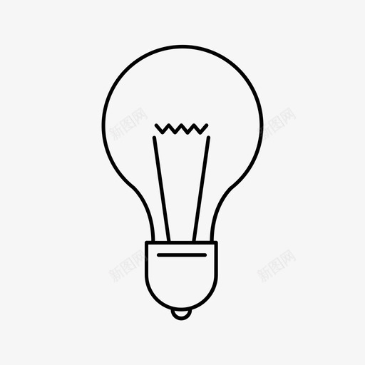 灯泡头脑风暴概念图标svg_新图网 https://ixintu.com 头脑风暴 想法 概念 灯泡
