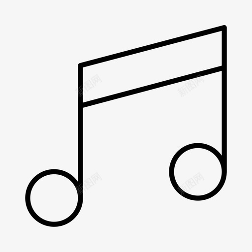音频电子商务音乐笔记图标svg_新图网 https://ixintu.com 声音 电子商务 网站 音乐笔记 音频
