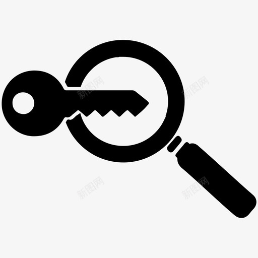 关键词研究图标放大镜优化svg_新图网 https://ixintu.com 优化 关键词研究图标 搜索引擎优化 放大镜
