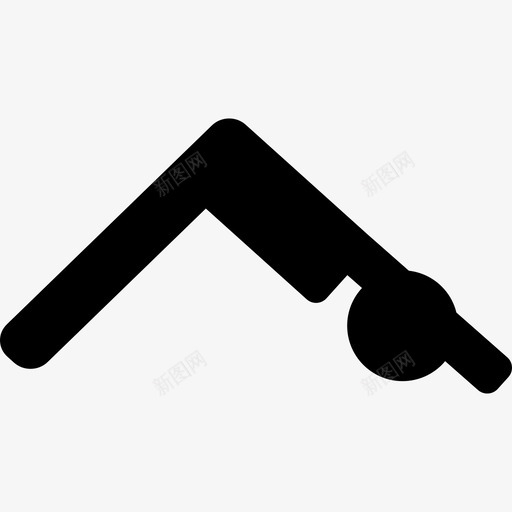 锻炼臀部人动作的人图标svg_新图网 https://ixintu.com 人 动作的人 锻炼臀部