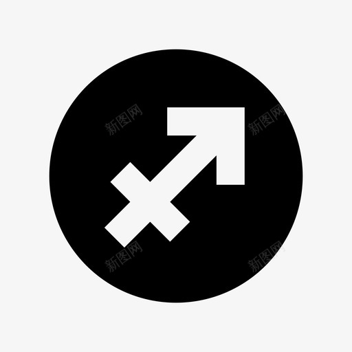人马座星座十二宫图标svg_新图网 https://ixintu.com 人马座 十二宫 星座