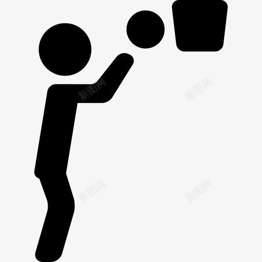 篮球运动员篮球运动动作图标svg_新图网 https://ixintu.com 动作 篮球运动员篮球 运动
