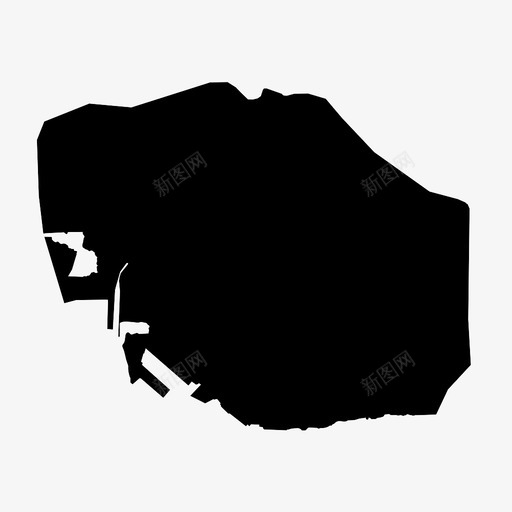 金斯敦边界城市图标svg_新图网 https://ixintu.com 地图 城市 牙买加 边界 金斯敦