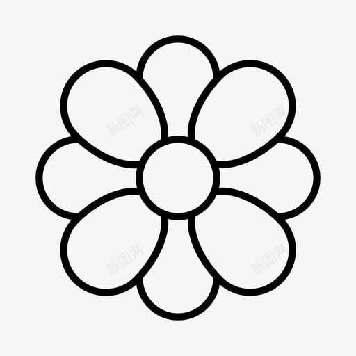 花花园春天图标svg_新图网 https://ixintu.com 春天 花 花园