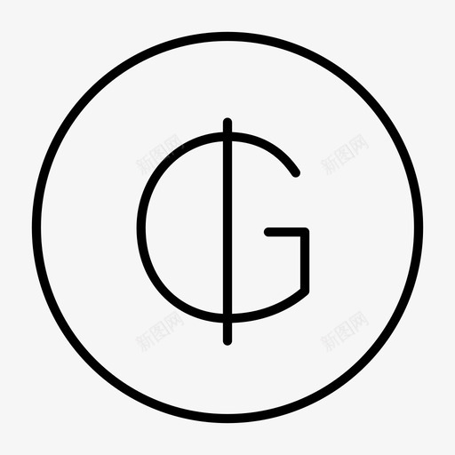 瓜拉尼货币银行硬币图标svg_新图网 https://ixintu.com 瓜拉尼货币 硬币 货币薄 金融 银行