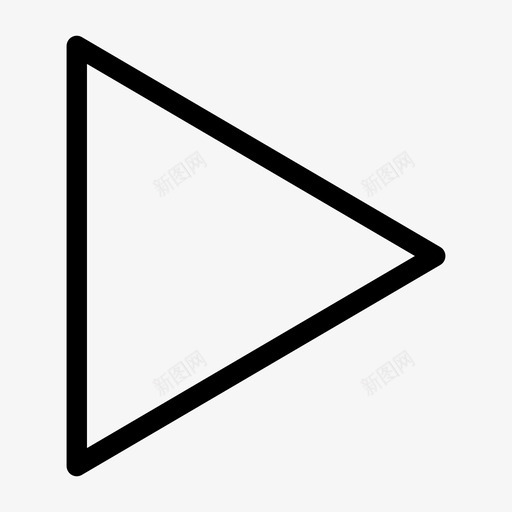 播放按钮播放用户界面图标svg_新图网 https://ixintu.com 播放 播放按钮 用户界面