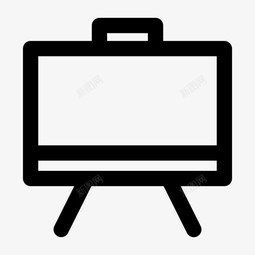 黑板教育演示图标svg_新图网 https://ixintu.com 幻灯片 教育 演示 黑板