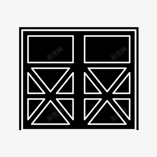 车库门汽车入口图标svg_新图网 https://ixintu.com 停车场 入口 汽车 车库门