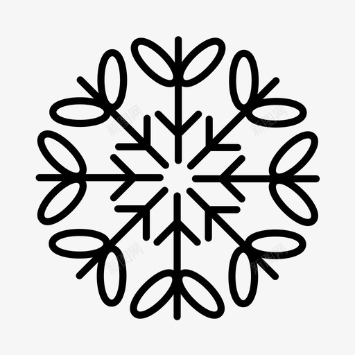 雪花奥地利芬兰图标svg_新图网 https://ixintu.com 冬季 冰晶 奥地利 瑞士 芬兰 阿尔卑斯山 雪花