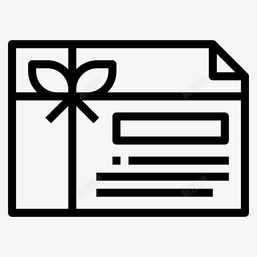 礼品卡优惠券代金券图标svg_新图网 https://ixintu.com 代金券 优惠券 电子商务 礼品卡