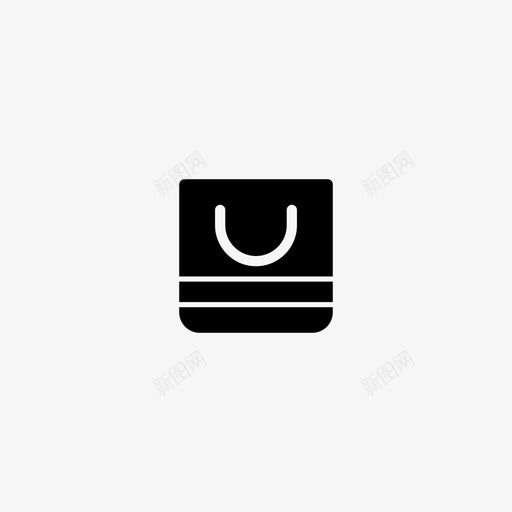 购物袋杂货袋手袋图标svg_新图网 https://ixintu.com 手袋 杂货袋 购物袋 购物袋3