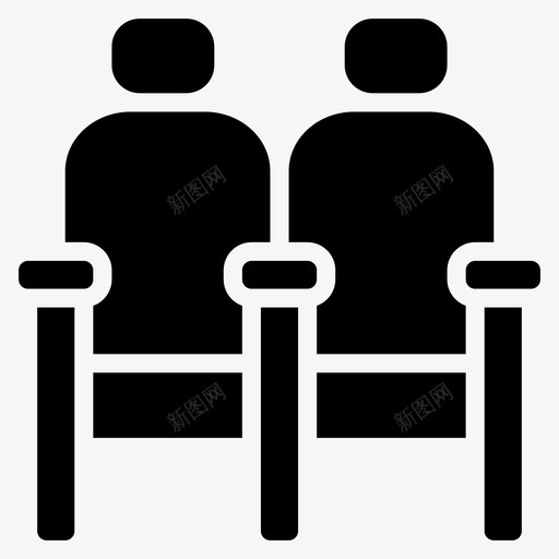 电影院座位电影电影3固体图标svg_新图网 https://ixintu.com 电影 电影3固体 电影院座位