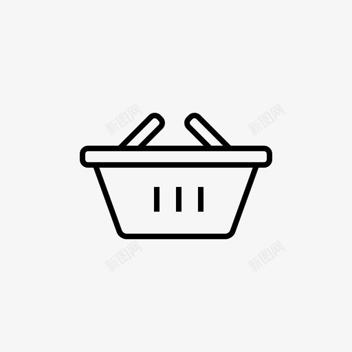购物篮电子商务商店图标svg_新图网 https://ixintu.com 各种网络图标 商店 电子商务 购物篮