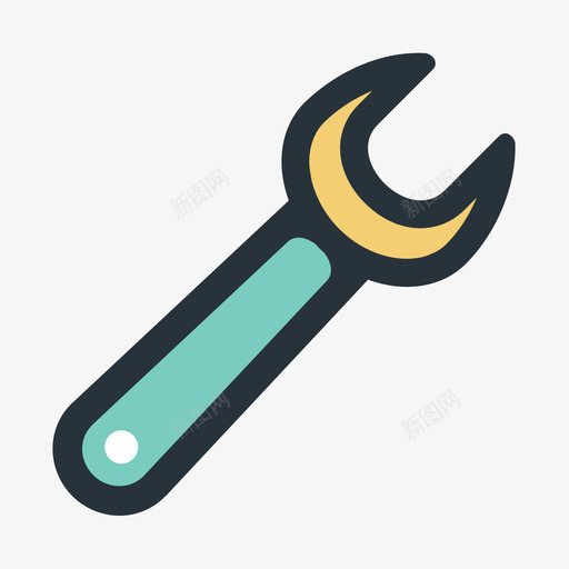 色块-扳手svg_新图网 https://ixintu.com 色块-扳手 44