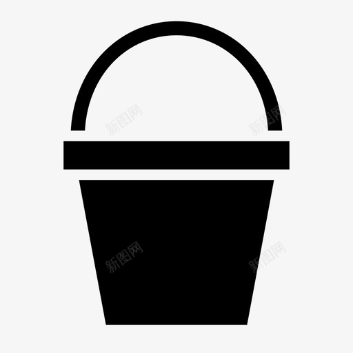 桶容器油漆桶图标svg_新图网 https://ixintu.com 容器 工具 桶 水桶 油漆桶