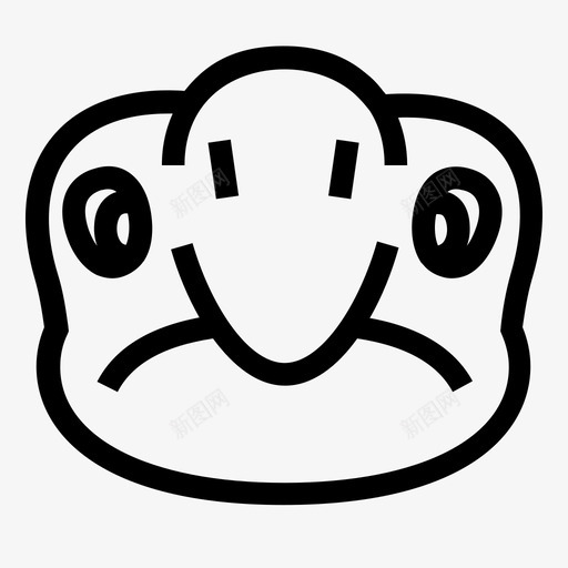 乌龟脸巨龟爬行动物图标svg_新图网 https://ixintu.com 乌龟 乌龟脸 巨龟 爬行动物
