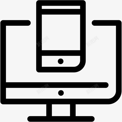 响应式设备界面图标svg_新图网 https://ixintu.com 响应式设计 布局 界面 移动 营销大纲 设备